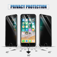 Скрийн протектор от закалено стъкло DIAMOND PRIVACY ANTI-SPY 5D FULL SCREEN Full Glue за Apple iPhone 7 Plus 5.5 / Apple iPhone 8 Plus 5.5 с черен кант 